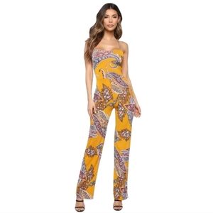 Fashion Nova Paisley Jumpsuit